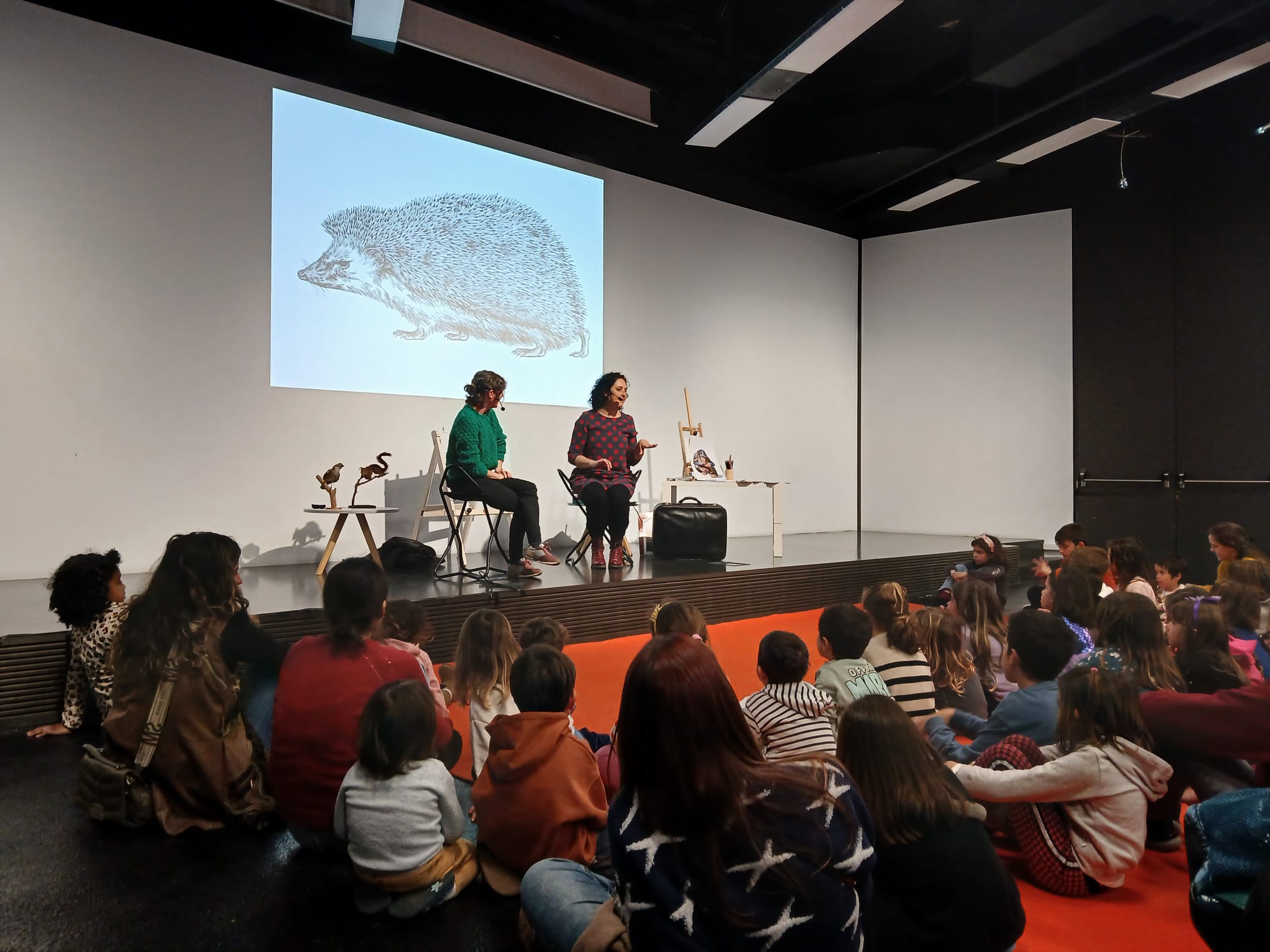 Explicant la meva història al cicle Petites Històries, grans dones. Museu Blau, Barcelona